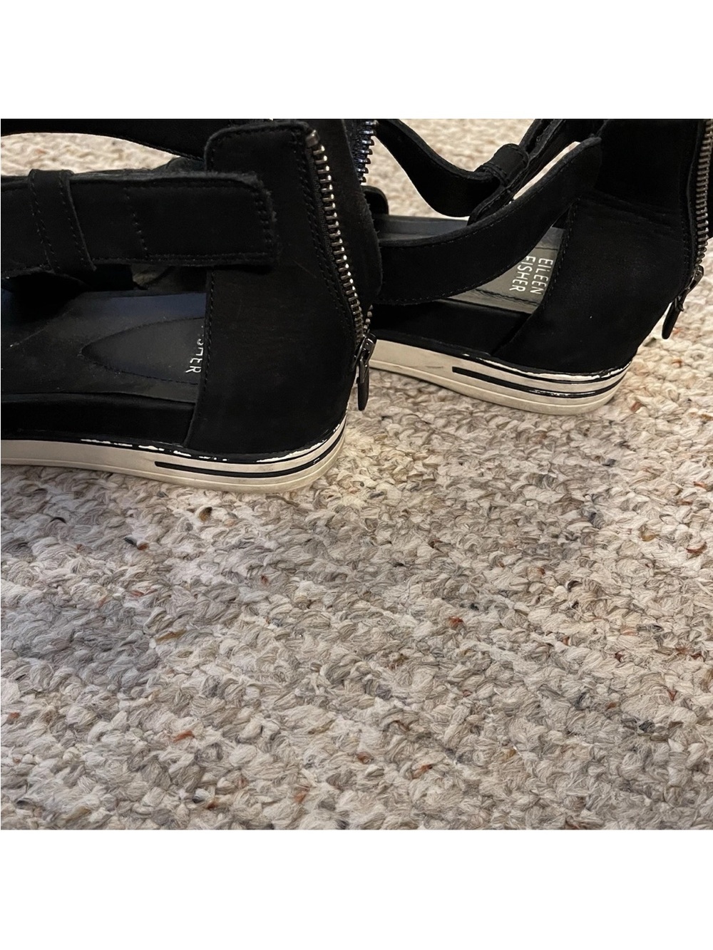 Eileen Fisher Platform Sandals 8 - Picture 3 of 5